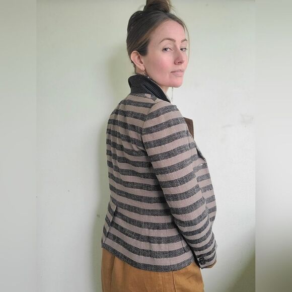 The Jigsaw Textured Cotton Linen Blazer XS - Picture 3 of 14